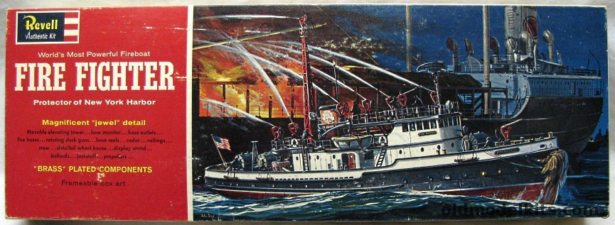 Revell 1/87 Fireboat Fire Fighter - from New York Harbor - Master Modelers Club Issue, H389-500 plastic model kit